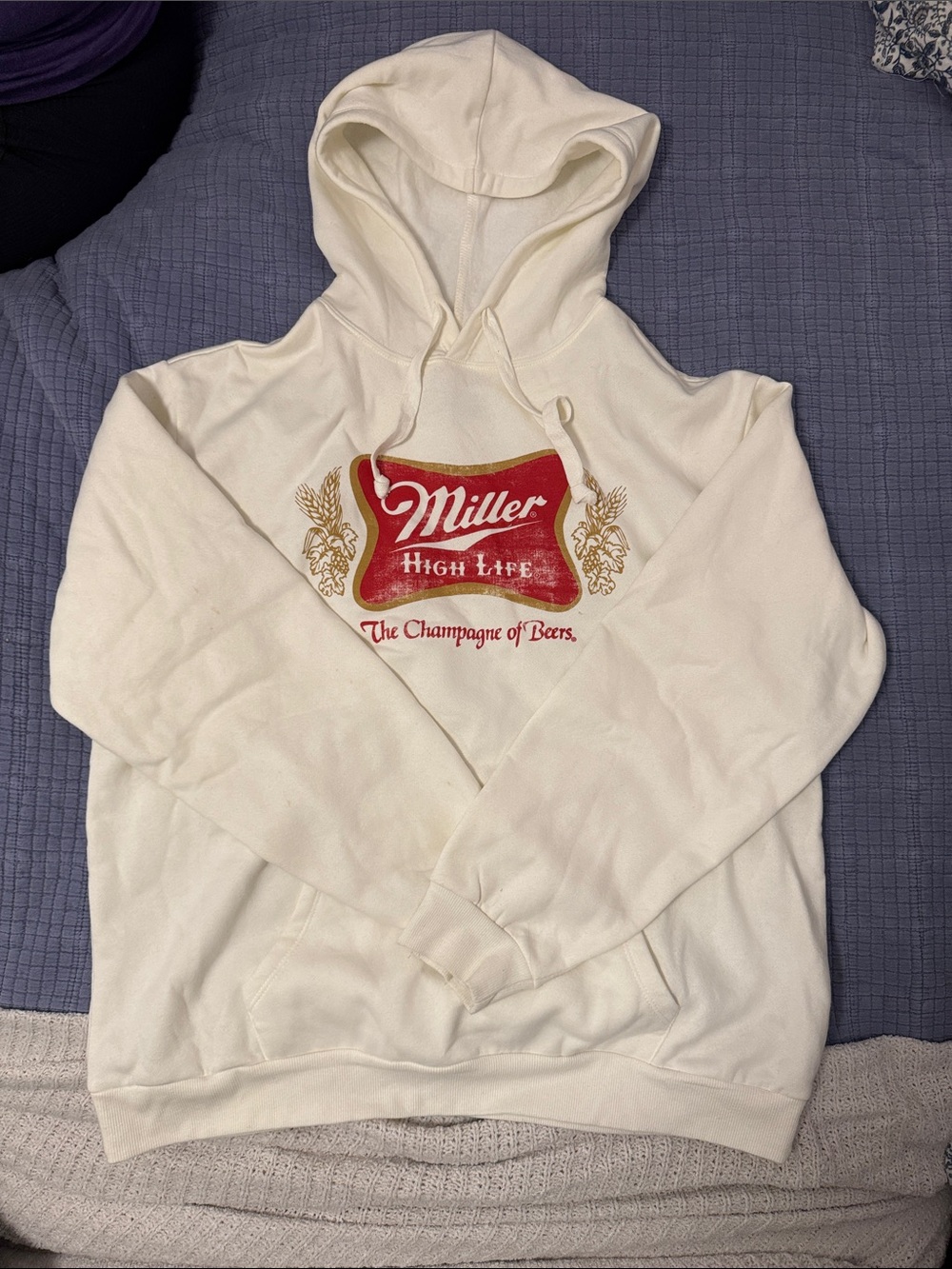 Miller High Life Logo Cream Hoodie - Men